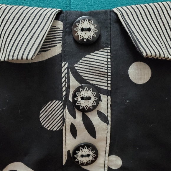 Ixia Pin-up Dress in Navy and White - Picture 3 of 6